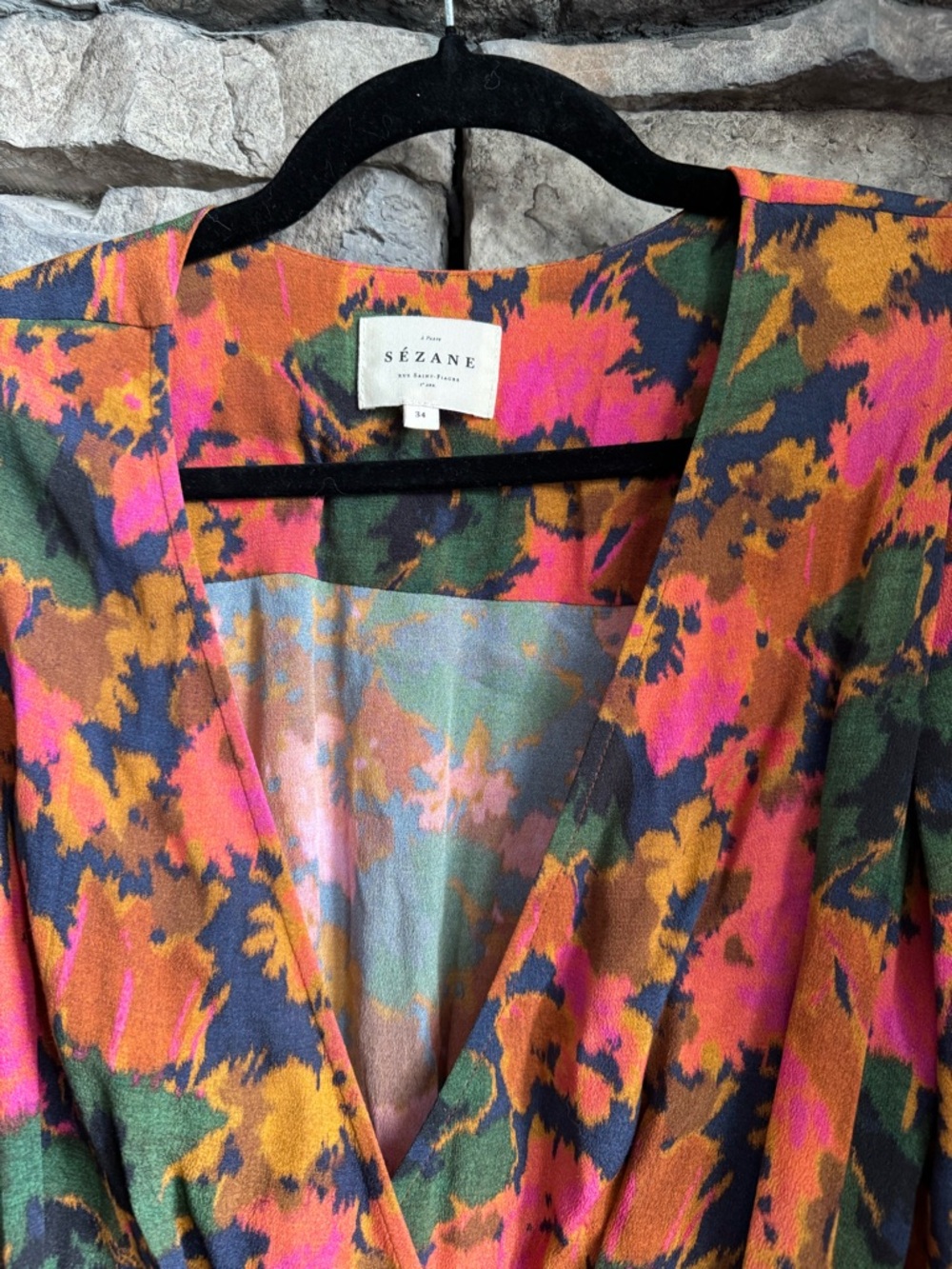 Sezane Floral Midi Dress - Picture 2 of 6